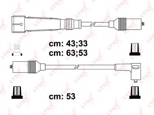 Комплект проводов зажигания LYNXauto SPC8022