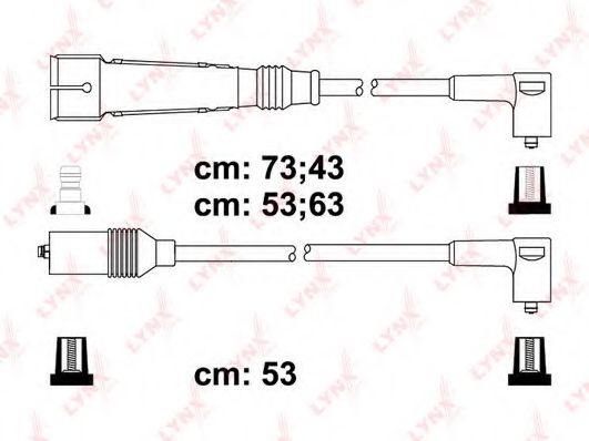 Комплект проводов зажигания LYNXauto SPC8023