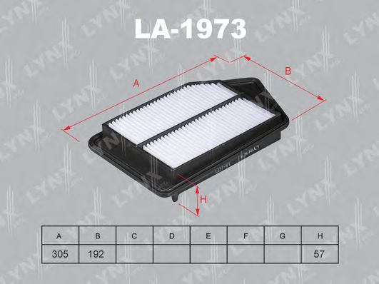 Воздушный фильтр LYNXauto LA-1973