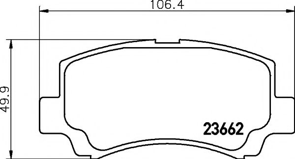 Комплект тормозных колодок, дисковый тормоз HELLA PAGID 8DB 355 009-681