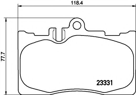 Комплект тормозных колодок, дисковый тормоз HELLA PAGID 8DB 355 009-861