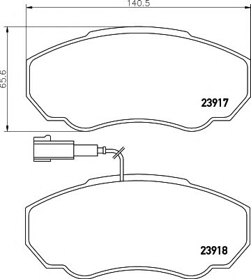 Комплект тормозных колодок, дисковый тормоз HELLA PAGID 8DB 355 010-391