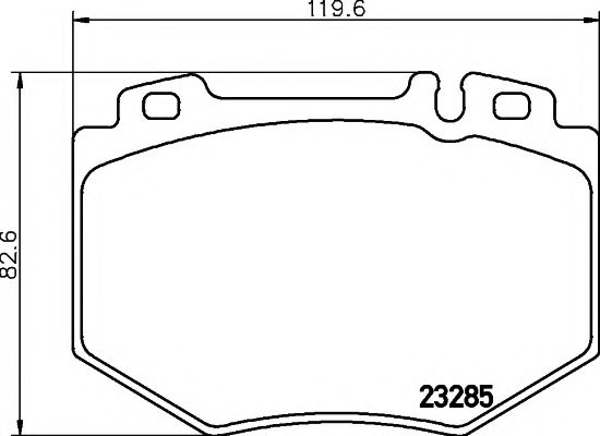 Комплект тормозных колодок, дисковый тормоз HELLA PAGID 8DB 355 011-831