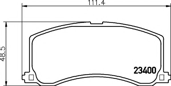 Комплект тормозных колодок, дисковый тормоз HELLA PAGID 8DB 355 016-941