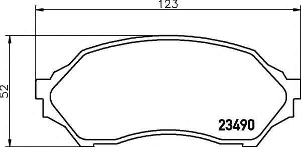 Комплект тормозных колодок, дисковый тормоз HELLA PAGID 8DB 355 017-281