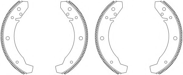 Комплект тормозных колодок HELLA PAGID 8DB 355 003-521