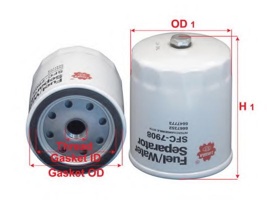 Топливный фильтр SAKURA  Automotive SFC-7908