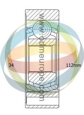 Шарнирный комплект, приводной вал ODM-MULTIPARTS 14-096253