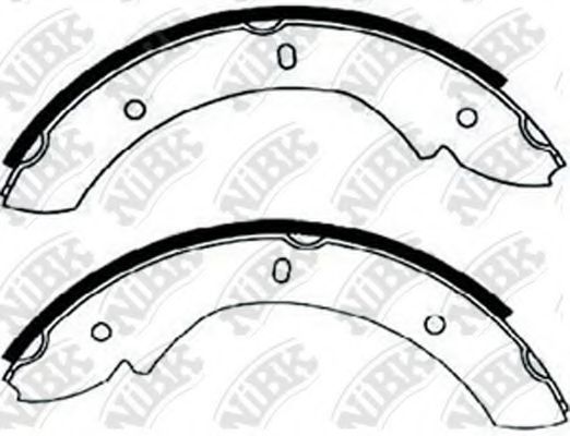 Комплект тормозных колодок, стояночная тормозная система NiBK FN0605