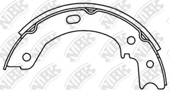 Комплект тормозных колодок NiBK FN1244