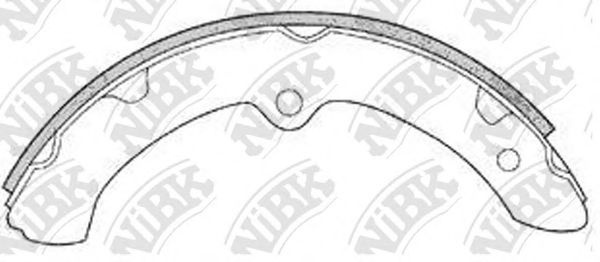 Комплект тормозных колодок NiBK FN2296