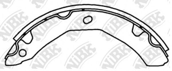 Комплект тормозных колодок NiBK FN4465