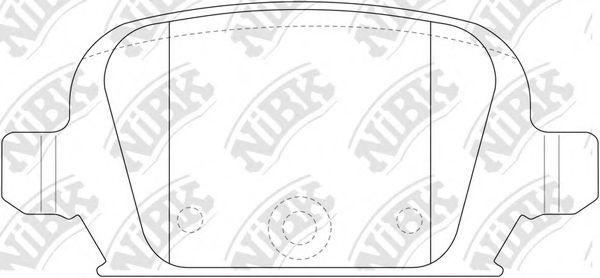 Комплект тормозных колодок, дисковый тормоз NiBK PN0192