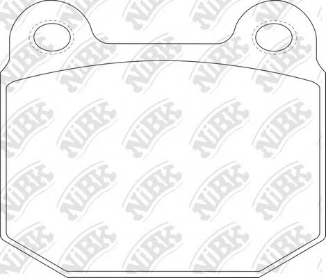 Комплект тормозных колодок, дисковый тормоз NiBK PN0226