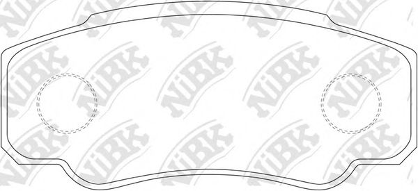 Комплект тормозных колодок, дисковый тормоз NiBK PN0331