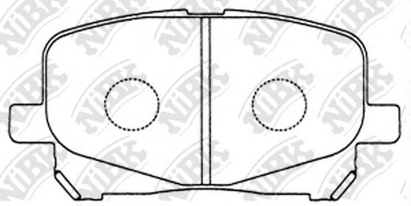 Комплект тормозных колодок, дисковый тормоз NiBK PN1448