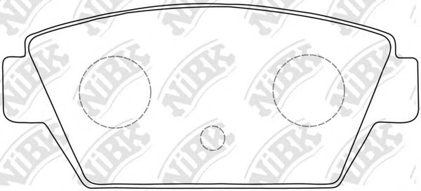 Комплект тормозных колодок, дисковый тормоз NiBK PN3110