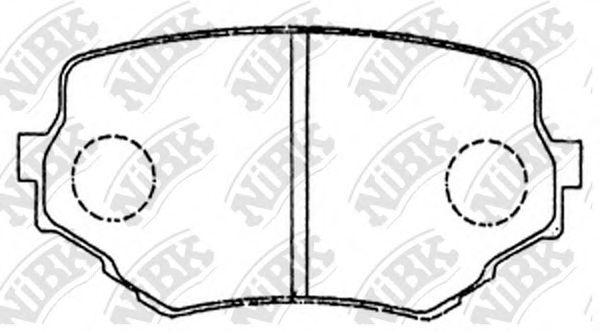 Комплект тормозных колодок, дисковый тормоз NiBK PN9382