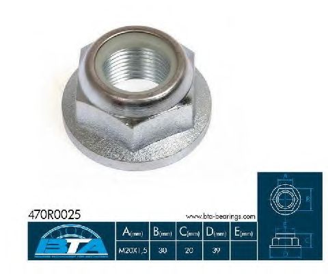 Осевая гайка BTA 470R0025BTA