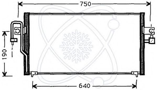 Конденсатор, кондиционер ELECTRO AUTO 30W0006