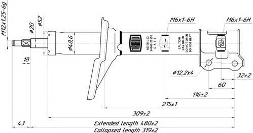 Амортизатор MAPCO 20570