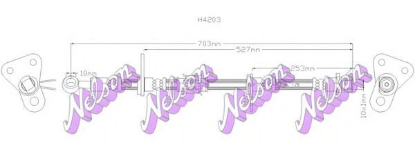 Тормозной шланг Brovex-Nelson H4203