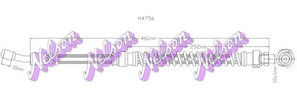 Тормозной шланг Brovex-Nelson H4756