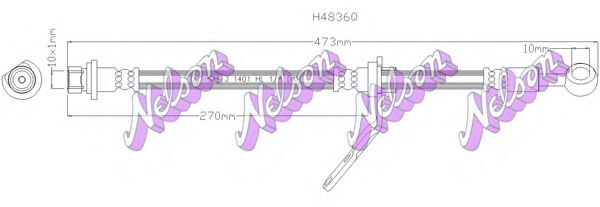 Тормозной шланг Brovex-Nelson H4836Q