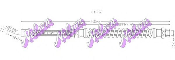 Тормозной шланг Brovex-Nelson H4857