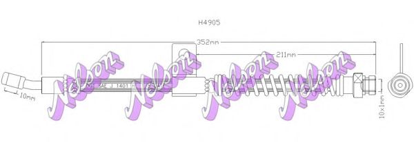 Тормозной шланг Brovex-Nelson H4905
