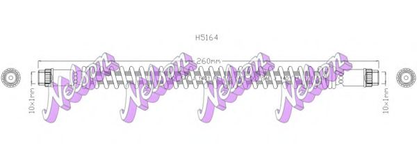 Тормозной шланг Brovex-Nelson H5164
