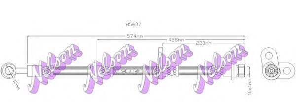 Тормозной шланг Brovex-Nelson H5607