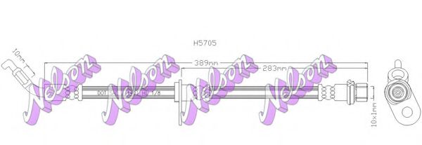 Тормозной шланг Brovex-Nelson H5705