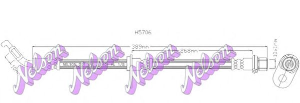 Тормозной шланг Brovex-Nelson H5706
