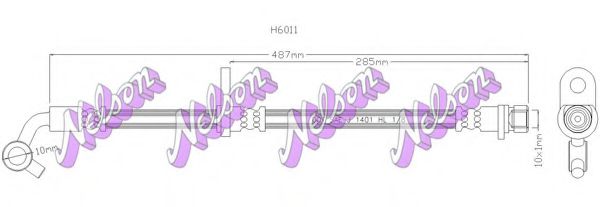 Тормозной шланг Brovex-Nelson H6011