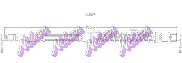 Тормозной шланг Brovex-Nelson H6587