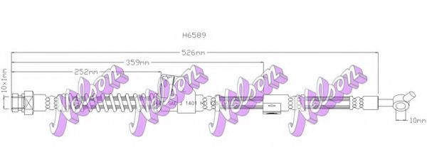 Тормозной шланг Brovex-Nelson H6589