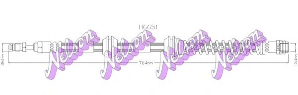 Тормозной шланг Brovex-Nelson H6651