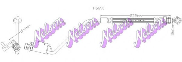 Тормозной шланг Brovex-Nelson H6690