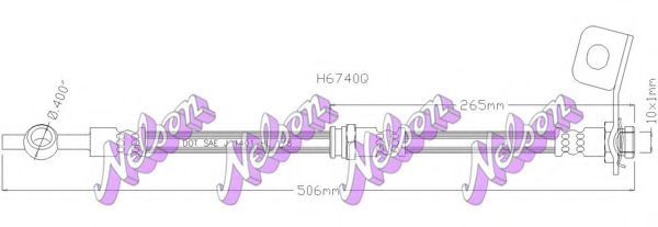 Тормозной шланг Brovex-Nelson H6740Q