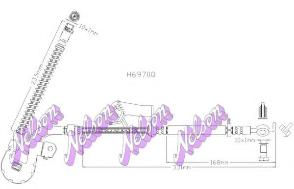 Тормозной шланг Brovex-Nelson H6970Q