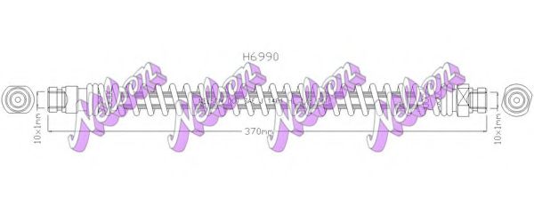 Тормозной шланг Brovex-Nelson H6990