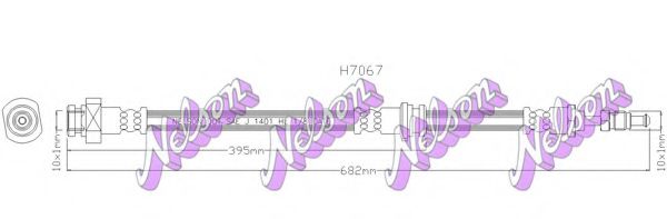 Тормозной шланг Brovex-Nelson H7067