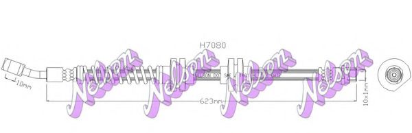 Тормозной шланг Brovex-Nelson H7080