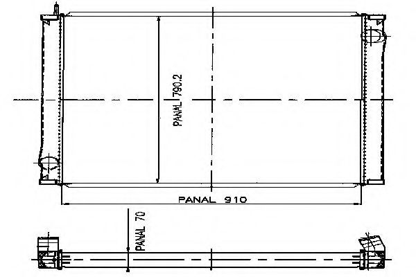 Радиатор, охлаждение двигателя KAGER 312939