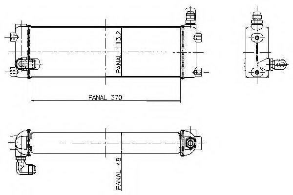 масляный радиатор, двигательное масло PAPE 17500