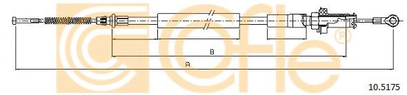 Трос, стояночная тормозная система COFLE 10.5175