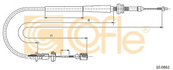 Тросик газа COFLE 10.0862