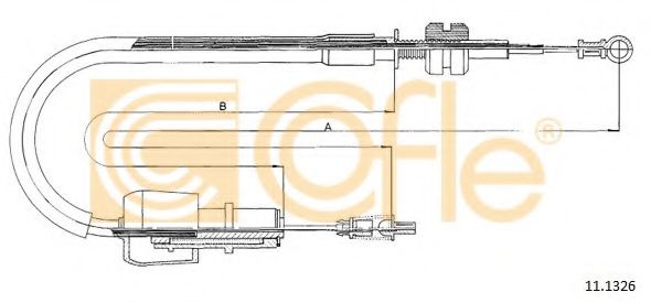 Тросик газа COFLE 11.1326