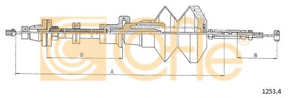 Тросик газа COFLE 1253.4